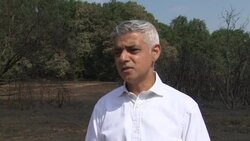 Mayor of London Sadiq Khan speaks about London wildfires and flooding News Clip