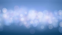 Bokeh Circles Moving in Seamless Background Animation. Looped Blue Blurred Blinking Lights. Stock Footage