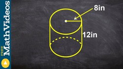 Learning to find the suface area of a cylinder Instructional Video