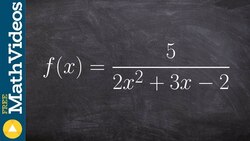 Learn how to find and classify the discontinuity of the function Instructional Video