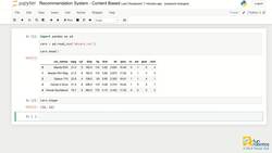 Content Based Recommender System Instructional Video