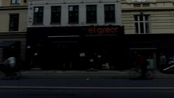 Copenhagen IX synched series left side driving studio process plate background Stock Footage