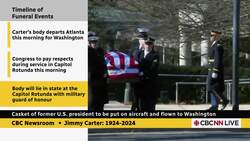 Body of former U.S. president will make its way from Atlanta to Washington today News Clip