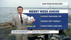 Rainy Monday in Brooklyn; strong storm looms for Wednesday News Clip