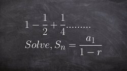 Learning how to find the sum of an infinite geometric series Instructional Video