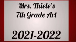 2021-2022 7th Grade Art in Review Instructional Video