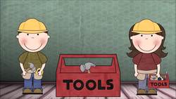 Mr and Mrs Fix It - Learning names of Tools for Kids Instructional Video
