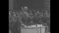 German dictator Adolf Hitler speaks at rally of Hitler Youth in Berlin News Clip