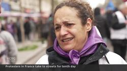 Pension reform protests in France show no signs of stopping News Clip