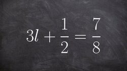 Solving a two step equation with fractions on both sides Instructional Video
