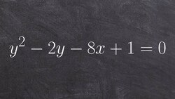 Graph a horizontal parabola and identify the focus, vertex and directrix Instructional Video