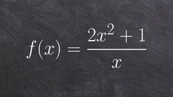 Asymptotes and solution points to graph a rational function Instructional Video