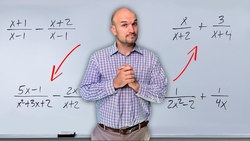 Add and Subtract Rational Expressions Step by Step Instructional Video