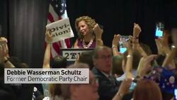 Outgoing DNC chair booed at convention breakfast News Clip