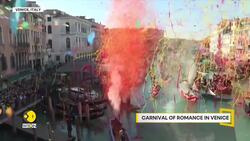 Venice carnival 2025: Masked revellers celebrate Venice carnival News Clip