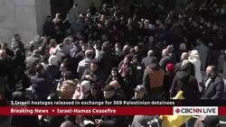 Hamas frees 3 hostages, Israel releases hundreds of prisoners as fragile ceasefire holds News Clip