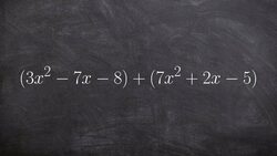 How to add two polynomials to each other by aligning the like terms Instructional Video