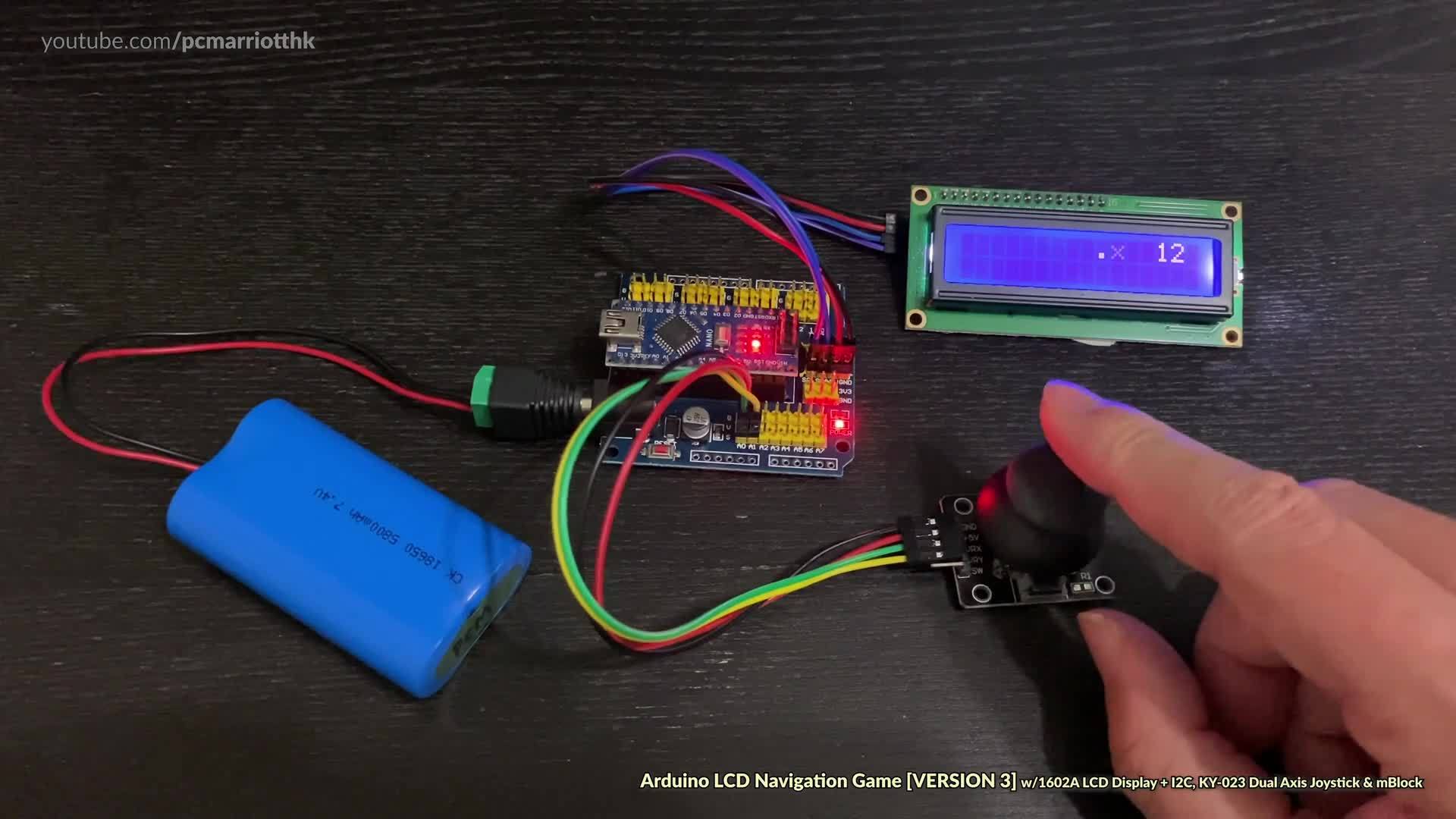 LCD Navigation Game COLLECT THE DOTS: w/Arduino Uno, 1602A + I2C, mBlock 5  & Dual Axis Joystick | Pango