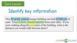 Solving Cone Volume Word Problems Instructional Video
