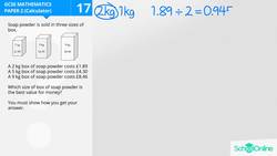 GCSE Secondary Maths Age 13-17 - Number: Money - Problem - Explained Instructional Video