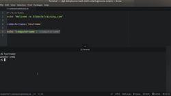 Bash Shell Scripting - Command Substitution Instructional Video