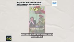 Fake news claiming Burkina Faso detained French spy spreads virally online News Clip