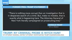 Trump Criticizes New York Criminal Investigation Into His Businesses News Clip