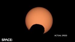 NASA's Perseverance Rover Captures Martian Moon Phobos Eclipse The Sun Instructional Video