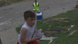 Volunteers hand out water, food following tornado Instructional Video