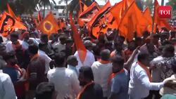 Karnataka: BJP-JD(S) workers protest against Congress amid Mandya flag hoisting incident News Clip