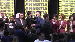 CLEAN : Catalan separatists of ERC celebrate 13 seats in Parliament News Clip
