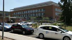 CLEAN : Scene outside Rome hospital where Ennio Morricone passed away News Clip