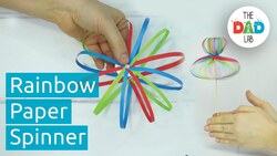 How to Make Rainbow Spinning Toy Instructional Video