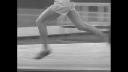 Olympic athletes perform sports; Berlinger, Venzke, Wykoff, Madison, Coleman, Holst News Clip