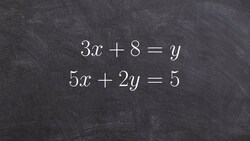 Using substitution to solve the system Instructional Video