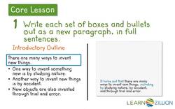 Writing the First Draft of Your Essay Instructional Video