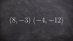 Find the slope given two points using the slope formula Instructional Video