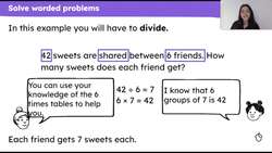 Use knowledge of the 3 and 6 times tables to solve problems Instructional Video