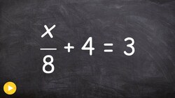 Solving a two step equation Instructional Video