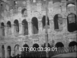 Italy Rome, Mount Vesuvius 1929 Stock Footage