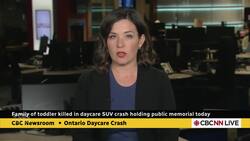 Family of toddler killed in daycare SUV crash holds public memorial News Clip
