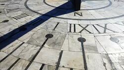 Sundial. Shooting in the summer. Stock Footage