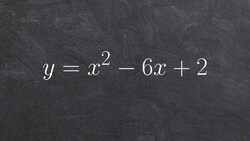 Complete the square to graph a quadratic in vertex form Instructional Video