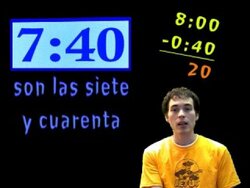 Learn Spanish - ¿Qué hora es? (telling time) part 2 Instructional Video