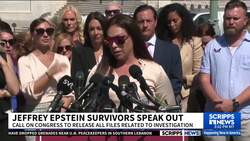 Jeffrey Epstein survivors speak out at Wednesday press conference News Clip