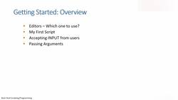 Bash Shell Scripting - Overview - Getting Started - The Basics Instructional Video