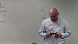 Pre Calc unit 3 How to use sine to find the missing side of a triangle Instructional Video