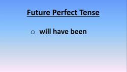 Future Perfect Tense Verbs Instructional Video