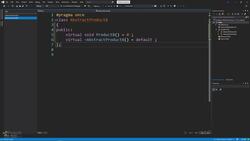 Creational Design Patterns in Modern C++ - Basic Example - highlights a simple example - abstract factory Instructional Video