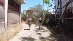 CLEAN : Images of UN peacekeepers patrolling inside the buffer zone in Cyprus News Clip